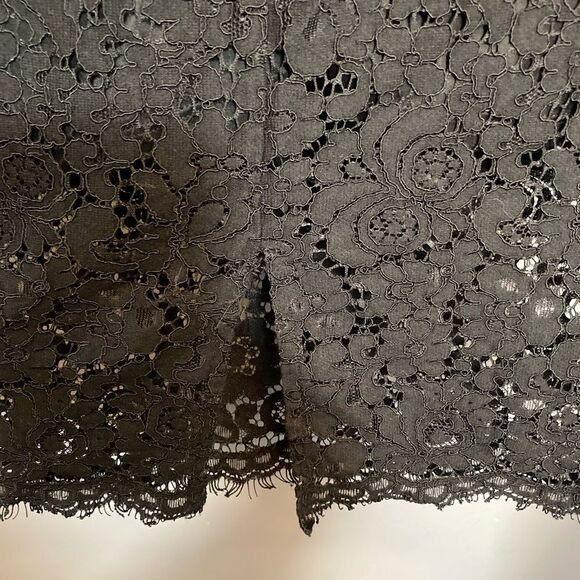 Express black lace piped sleeveless sheath dress - Picture 7 of 9